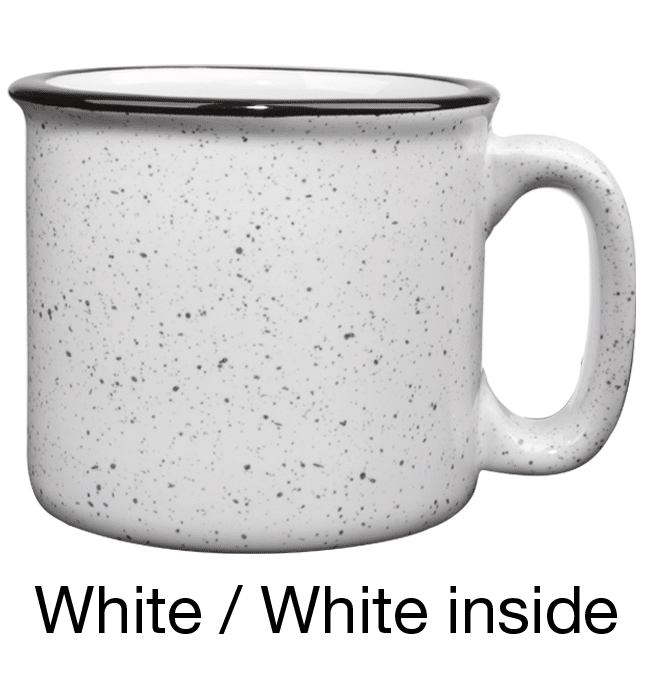 [1209, 4C] 15oz Ceramic Campfire Mug Burgundy, White, Ocean, Cobalt, Aqua, Black (Blank)