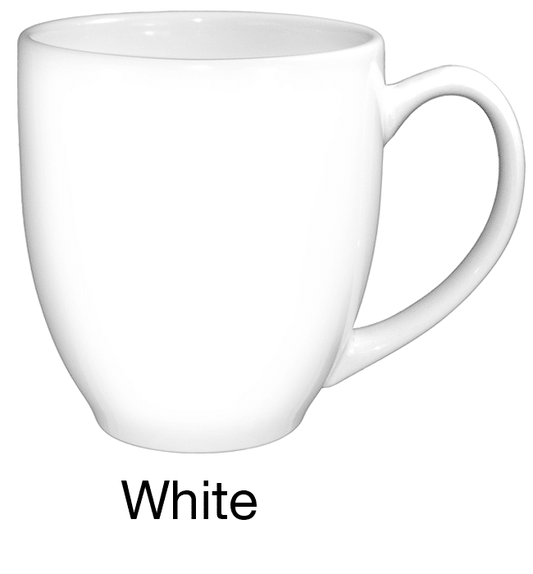 [1376, 4C] – 16 oz White Bistro Ceramic Mug