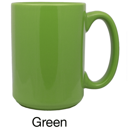 [3435, 4C] – 15oz El Grande Ceramic Mug Steel Blue, Cobalt, Black, Green, Aqua (Blank)