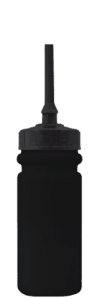 [5070B, 4C] – 600ml Black Plastic Water Bottle (Lids Sold Separately) (Blank)
