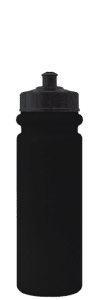 [5080B, 4C] – 900ml Black Plastic Water Bottle (Lids Sold Separately)