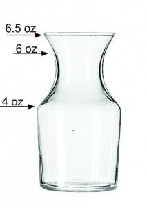 [735, 4C] – 6.5 oz Wine Carafe (Blank)