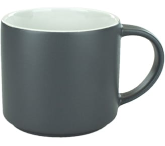 [CF959, 4C] – Grey Outside with White, Green, Red Inside Ceramic Mug (Blank)