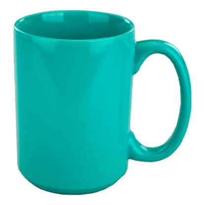 [3435, 4C] – 15oz El Grande Ceramic Mug Steel Blue, Cobalt, Black, Green, Aqua (Blank)