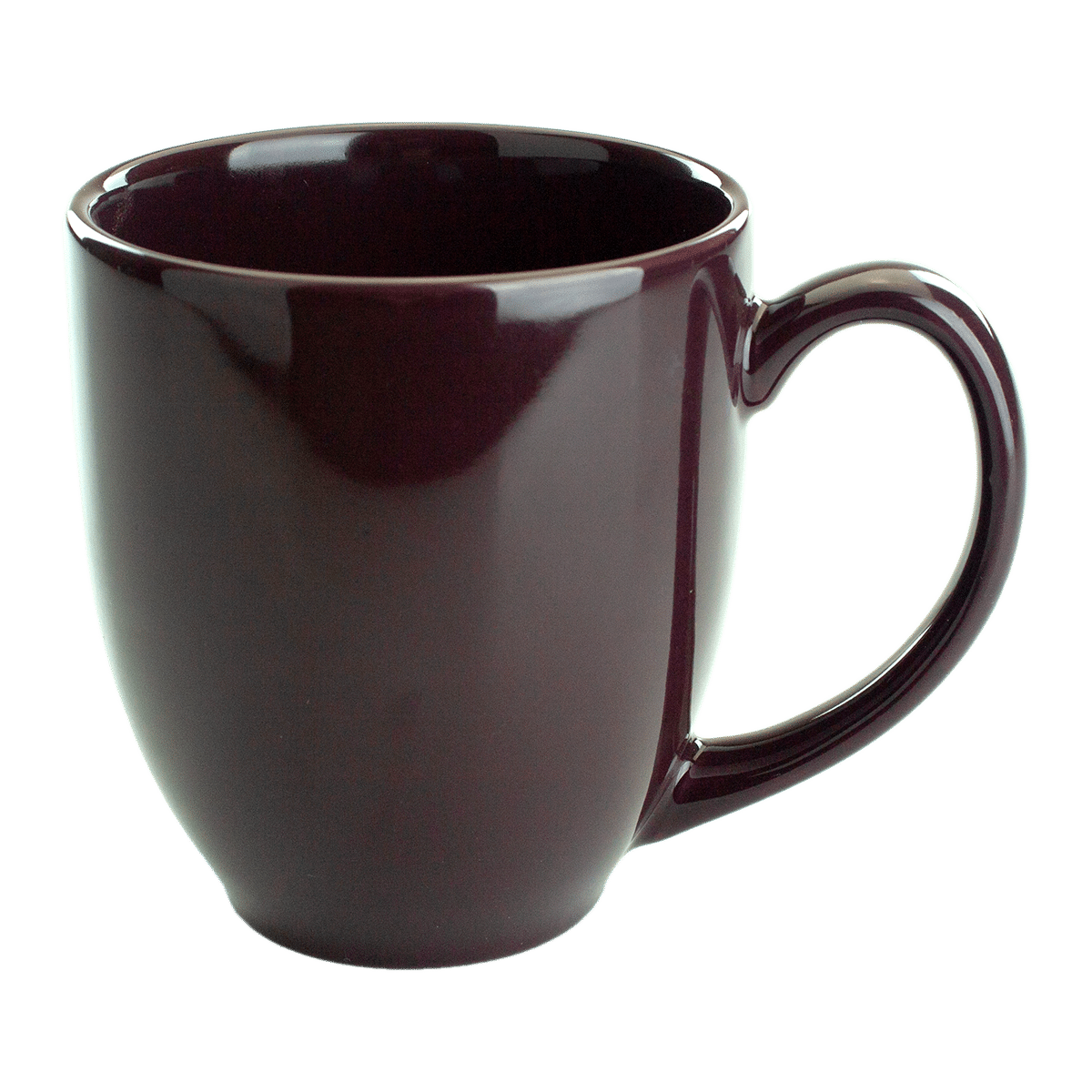 [1376, 4C] – 16oz Bistro Ceramic Mug Black, Cobalt, Aqua, Dark Plum