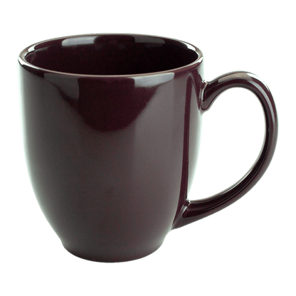 [1376, 4C] – 16oz Bistro Ceramic Mug Black, Cobalt, Aqua, Dark Plum
