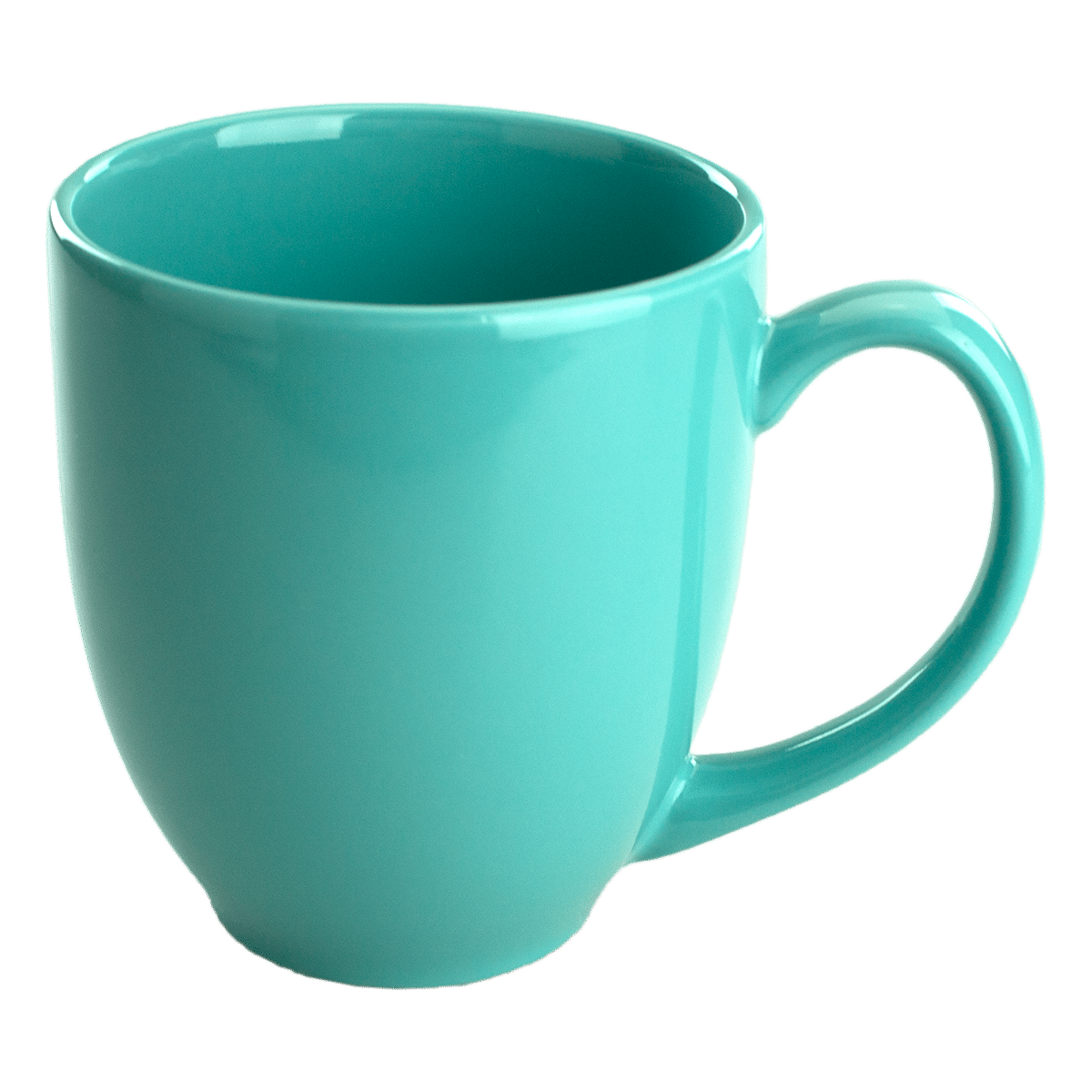 [1376, 4C] – 16oz Bistro Ceramic Mug Black, Cobalt, Aqua, Dark Plum
