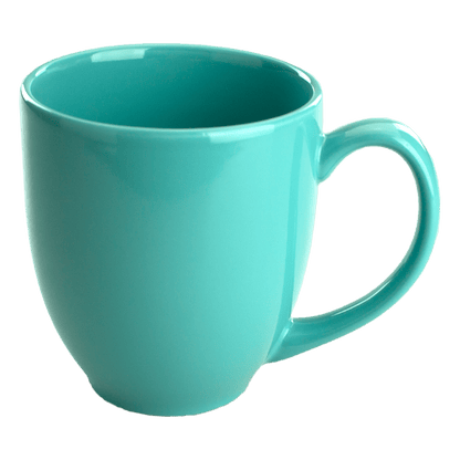 [1376, 4C] – 16oz Bistro Ceramic Mug Black, Cobalt, Aqua, Dark Plum