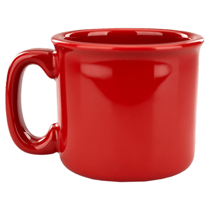 [5209, 4C] - 15 oz Ceramic Campfire Mug Red, Orange, Coral (Blank)