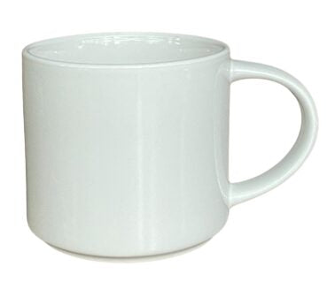 [959, 4C] – 16 oz Stacking Stoneware Mug - White (Blank)