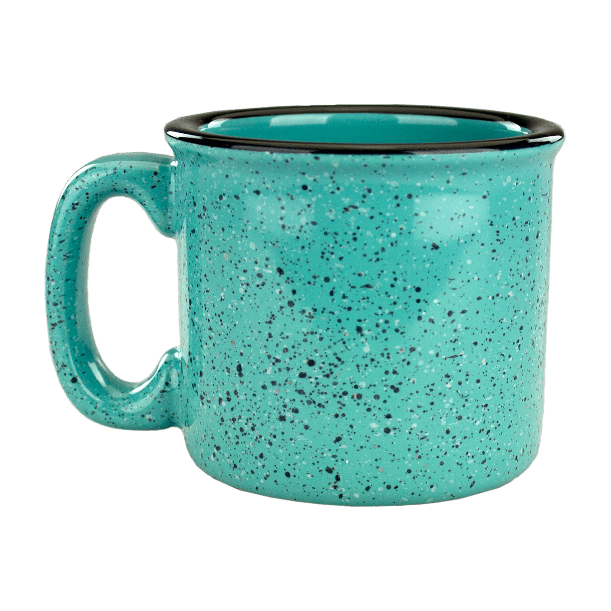 [1209, 4C] 15oz Ceramic Campfire Mug Burgundy, White, Ocean, Cobalt, Aqua, Black (Blank)