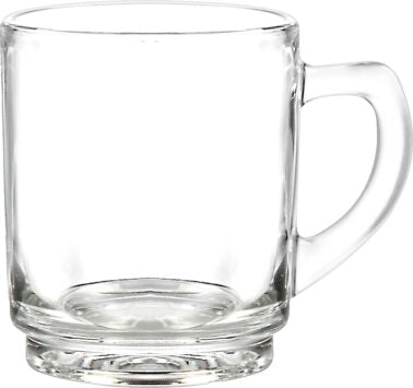 [GO0149, 4C] – 9.5 oz Glass Coffee Mug (Blank)